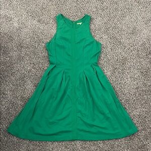 Gianni Bini Green Tank A-line Midi Dress